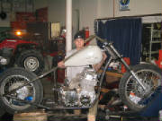 Honda CB750SOHC - Rigid Chopper - Design Build II - white tank I