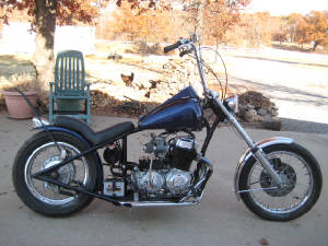 77 Honda CB750K Custom Chopper - titled as 2013