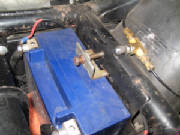 FXR Battery Hold Down Tab Raw Finish