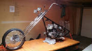 Custom shovelhead springer