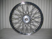 21" x 2.15 - 60 spoke single disc wide glide wheel