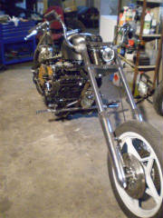 Suzuki GS1000 custom rigid chopper