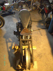 Suzuki GS1000 custom rigid chopper frame