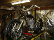 Harley Davidson Sporster - Custom Rigid - Alternative Cycle build I - front view mock up