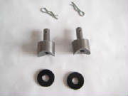 solo seat spring mount kit - includes 2 bungs, 2 clips, 2 washers - fit up to 1 1/4" - weld on