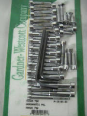 Honda CB750A motor bolt set - polished