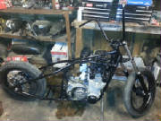 1977 Suzuki GS750. Hardtail Conversion