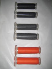 7/8 hand grips 120mm available clear with red, clear with grey and clear with black