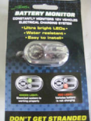 Led Battery Gauge Chrome   