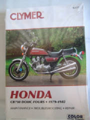 Clymer Service Manual Honda CB750 DOHC 79-82