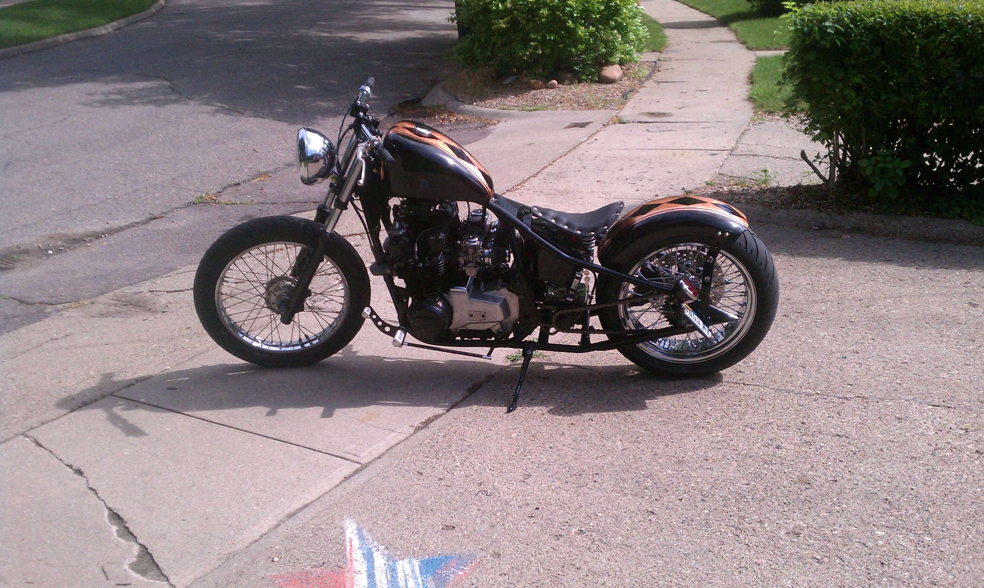 1983 Kawasaki KZ750 Ltd. Hardtail Conversion