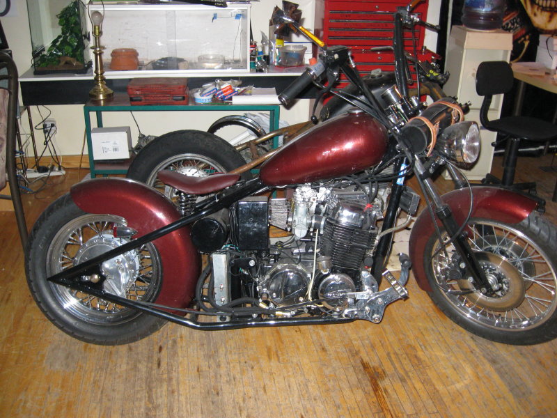 Honda CB750 SOHC custom rigid