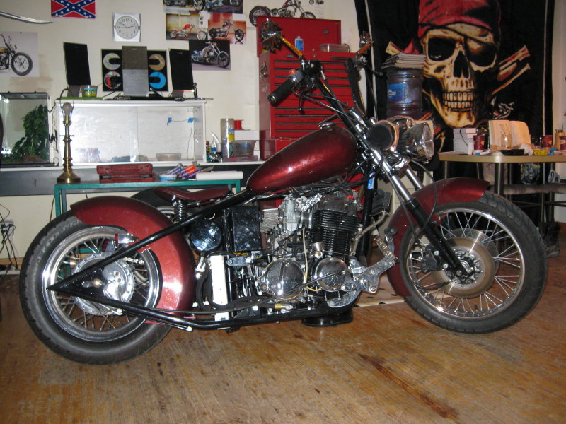 Honda CB750 SOHC custom rigid