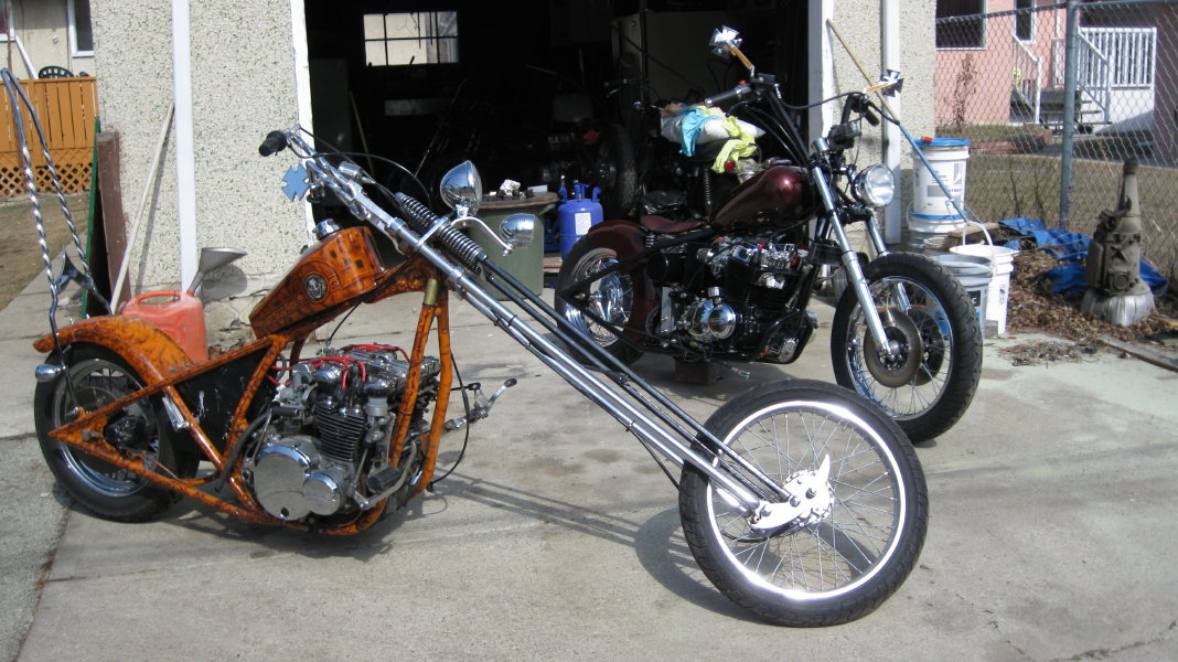 Honda CB750 rigid chopper