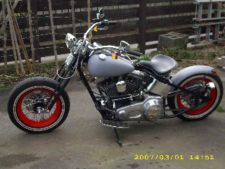 HD Big Twin Custom Rigid Bobber