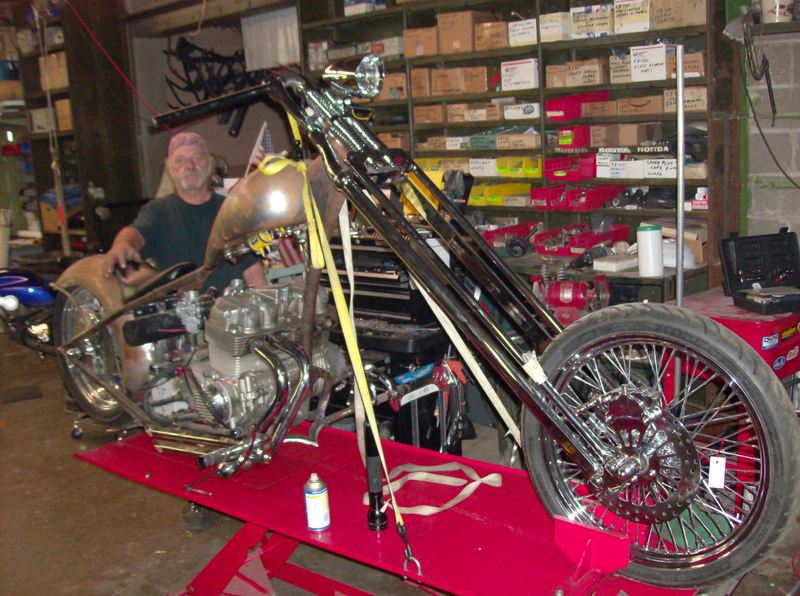 Honda CB750 SOHC Custom Rigid Chopper