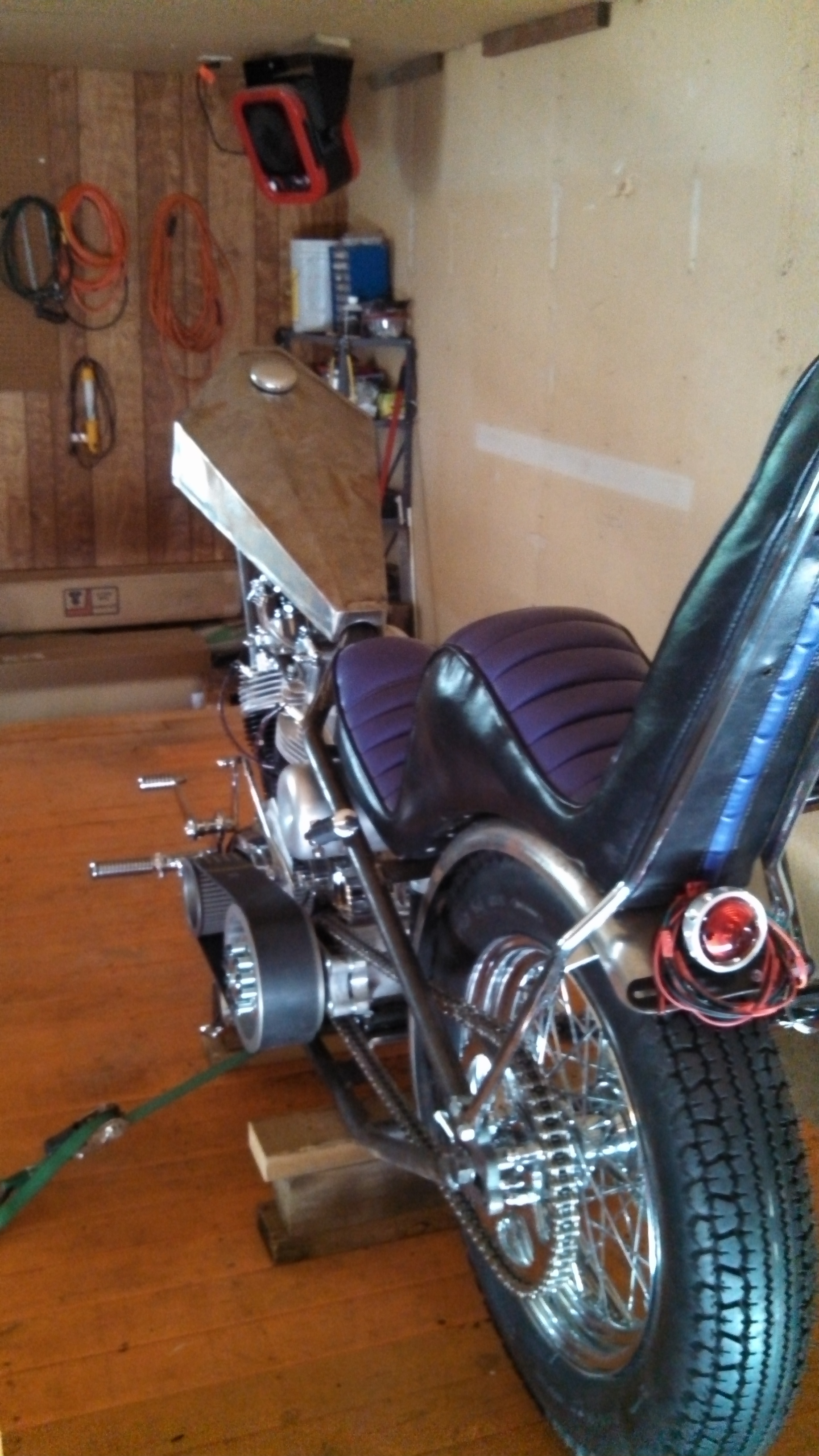 96" Shovelhead motor custom Cycle One rigid frame