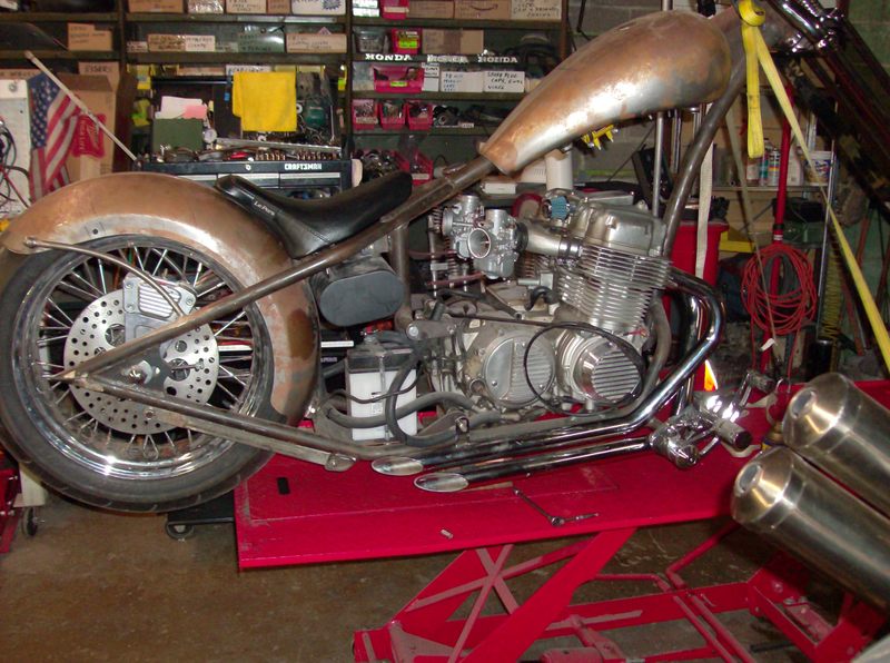Honda CB750 SOHC Custom Rigid Chopper